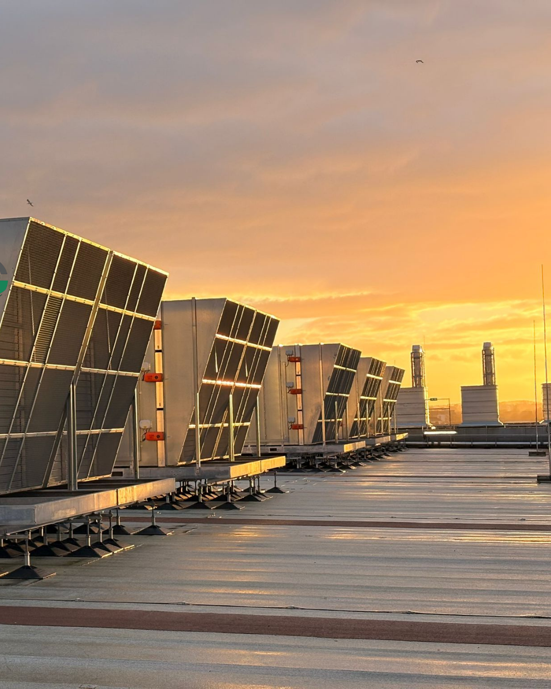 Data Centre Rooftop sunset